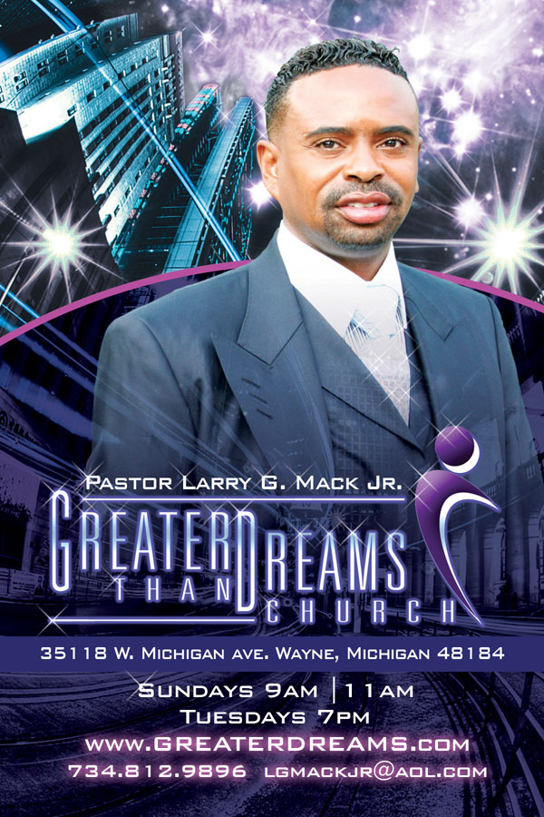 Greater Than Dreams Church Flyer Brochure Design And Poster