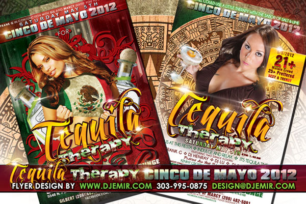 Tequila Therapy Cinco de Mayo Flyer Design
