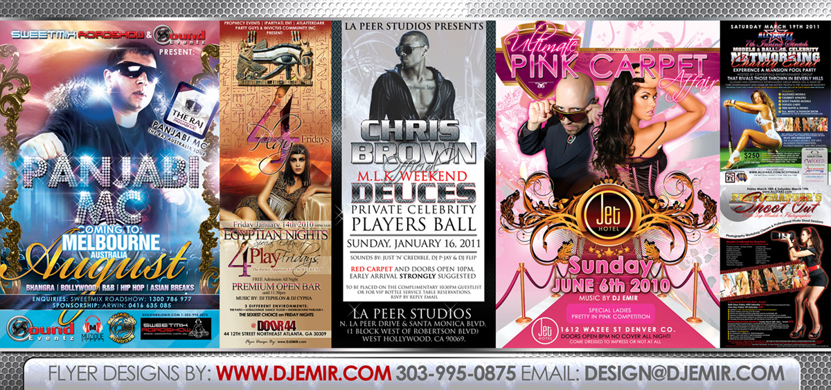 Flyer Designs and Graphic Design Services Sample Fliers Banner