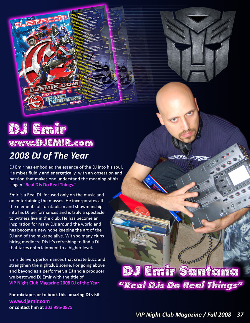 DJ of The Year & Mixtape of the Year Magazine Article