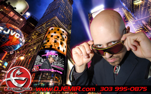 DJ Emir Santana Sunglasses Times Square New York City